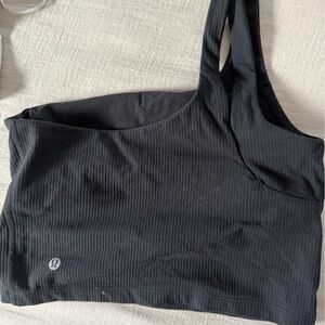 Lululemon Athletica Black Ribbed Tank